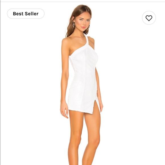 White Sequin Mini Dress - Picture 2 of 7